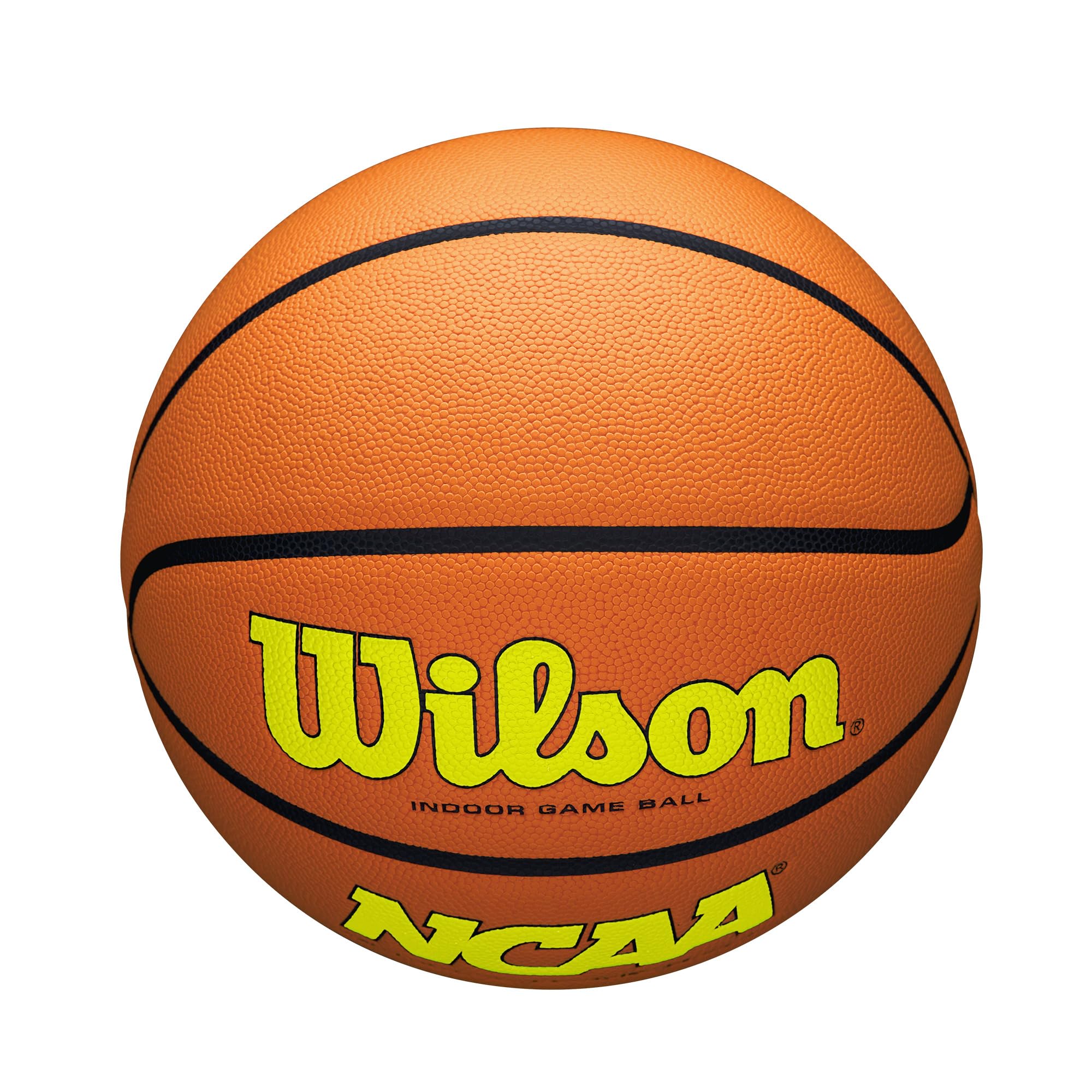 Wilson Ncaa Evo Nxt Official Indoor Game Basketball - Optic Yellow/Orange, Size 6-28.5''
