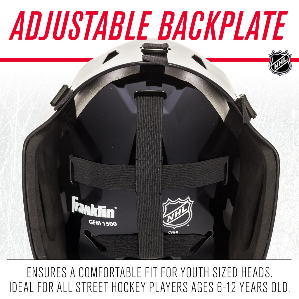 Franklin Sports Vancouver Canucks Nhl Hockey Goalie Face Mask - Goalie Mask For Kids Street Hockey - Youth Nhl Team Masks For Ki