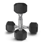 Epic Fitness 210-Pound Hex Dumbbell Set With Heavy Duty A-Frame Rack