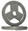 Fitvids Cast Iron Plate Weight Plate For Strength Training And Weightlifting, 2-Inch Center, 25Lb (Set Of 2)