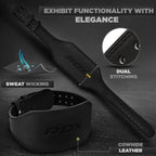 Rdx Weight Lifting Belt Gym Fitness, Cowhide Leather, 4    6    Padded Lumbar Back Support, 10 Adjustable Holes, Weightlifting P