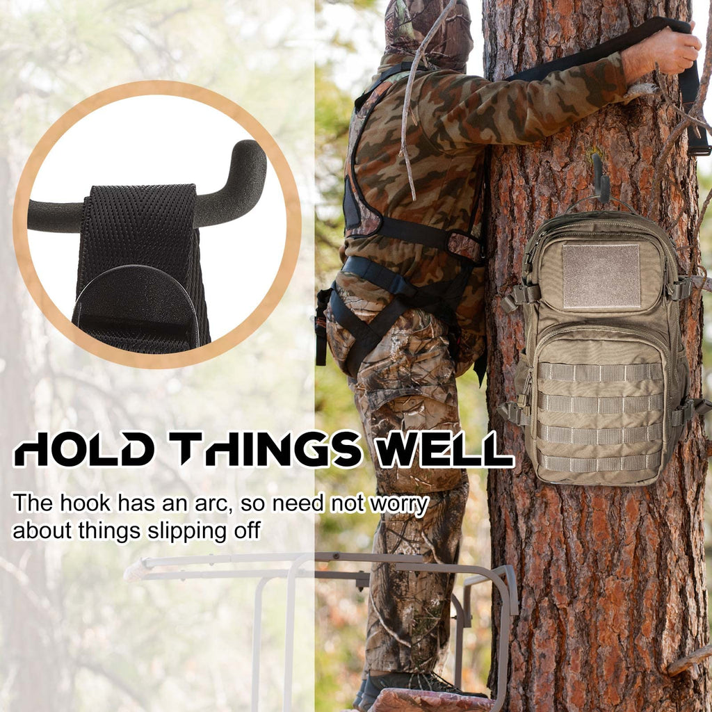 Amylove 10 Pcs Bow Hangers For Tree Stand Bow Hooks For Hunting Archery Bow Hunting Accessories Tree Stand Accessories Bow Gear