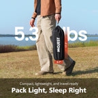 Mojest Ultralight Camping Cot For Adults - Portable Folding Camping Bed, Supports 350 Lbs - Lightweight For Travel, Camping, Hik