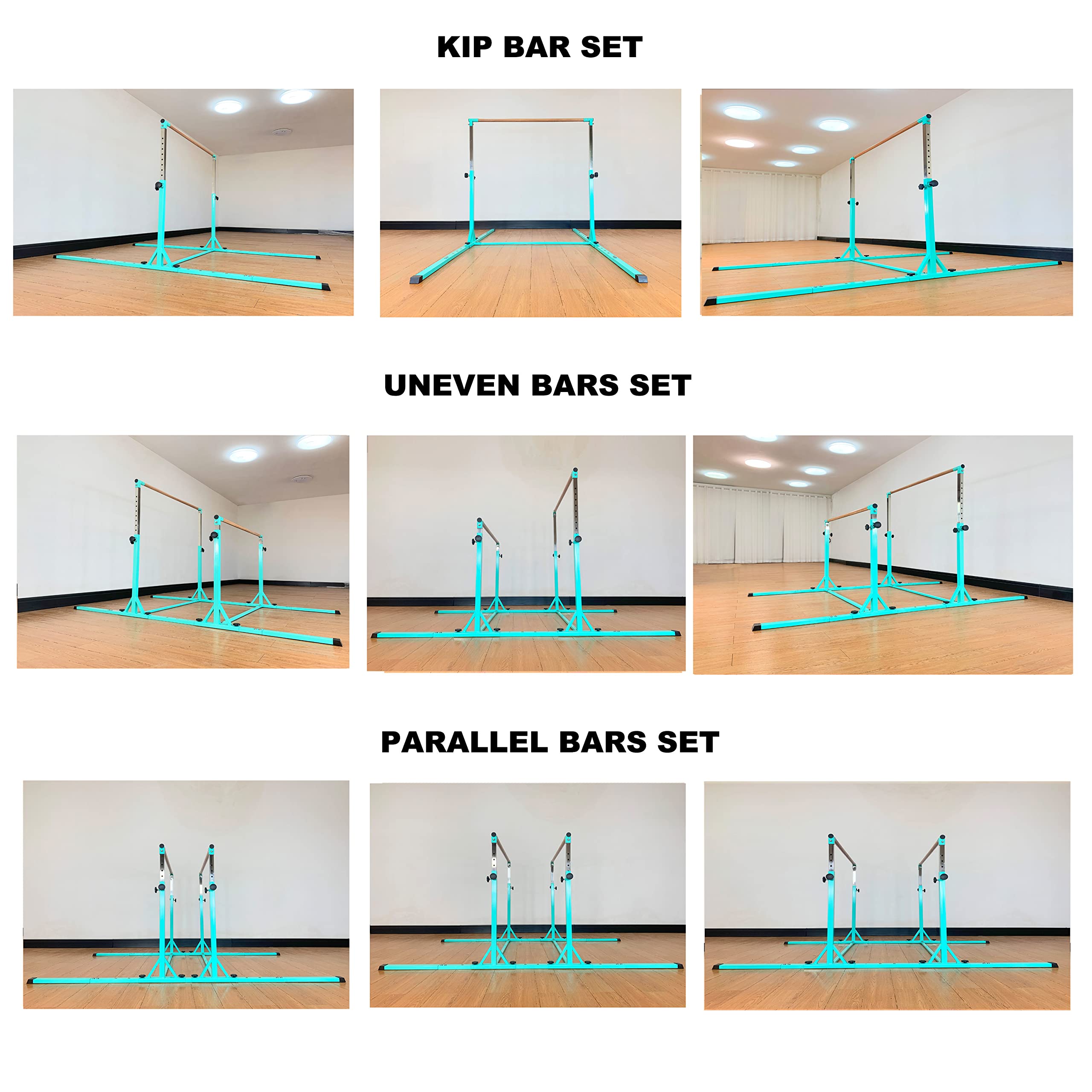 Marfula Gymnastics Double Horizontal Bars 3Play Gymnastic Parallel Bars Uneven Bars Gymnastics Training Bar With 304 Stainless S