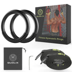 Gymnastic Rings With Adjustable Straps, Gymnastics Rings For Men With Anti-Slip Tape, All-In-One Suspension Trainer Straps, Stro