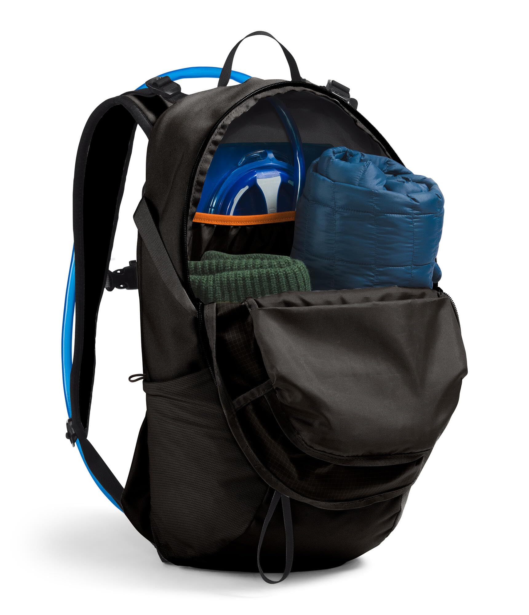 The North Face Basin 24 Liter Technical Daypack with Rain Cover | Unisex Backpack, Hipbelt, Hiking Pole Attachment, Compression