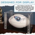 Franklin Sports Nfl Tennesseee Titans Autograph Football - Official Size White Panel Souvenir Football For Autographs + Signatur