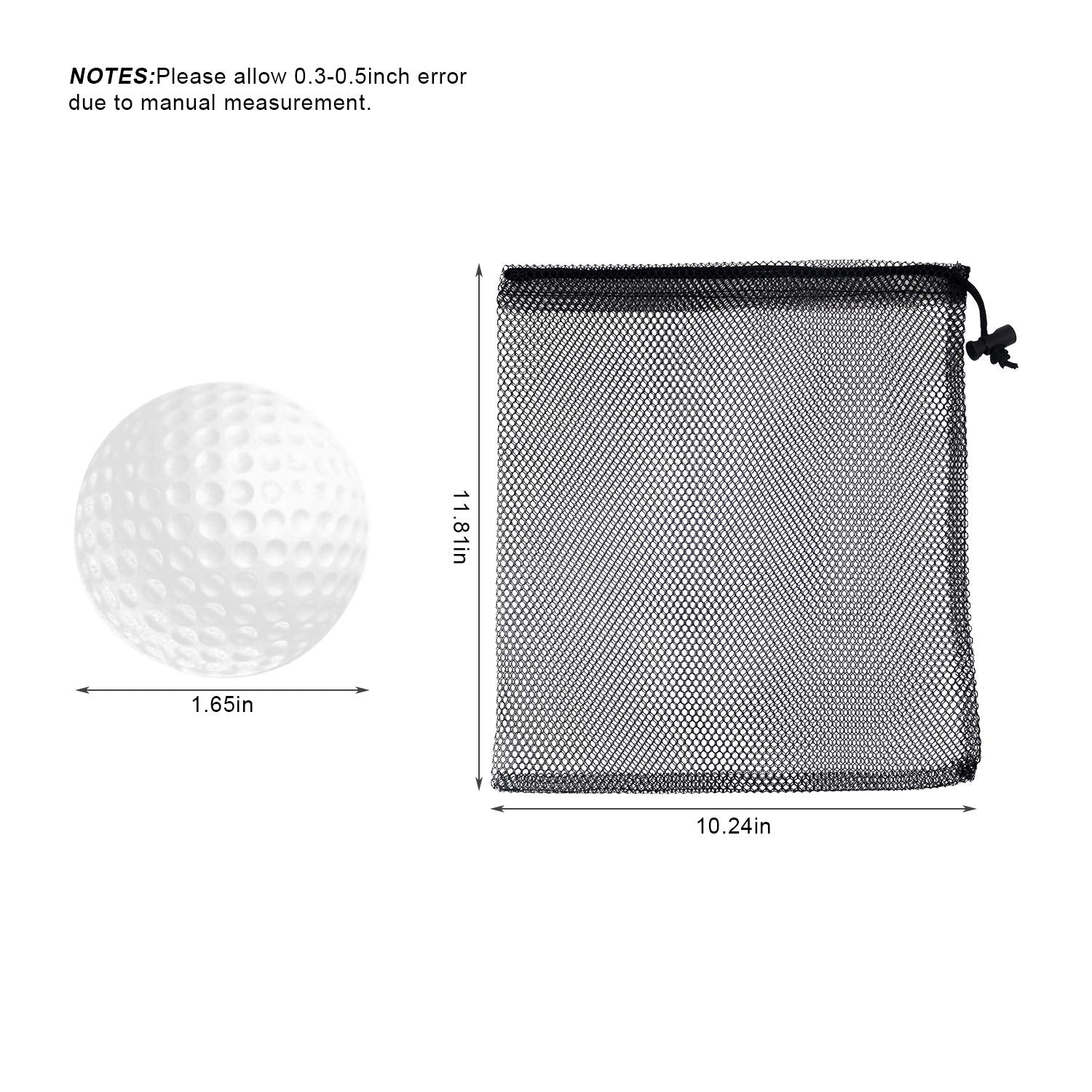 Bac-Kitchen 30 Pack Foam Golf Practice Balls - Realistic Feel And Limited Flight Training Balls For Indoor Or Outdoor