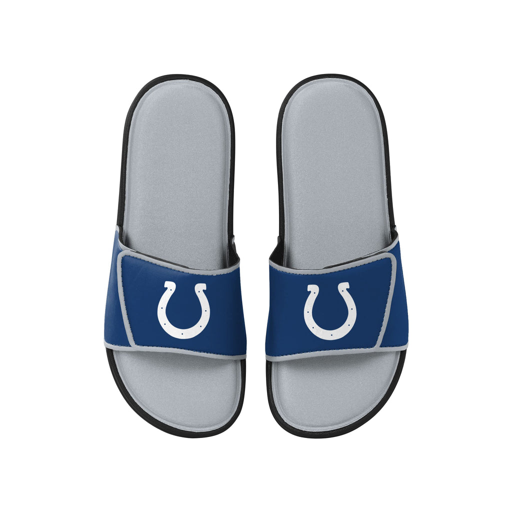 FOCO Indianapolis Colts NFL Mens Foam Sport Slide - L
