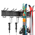 Houseables Ski Rack Wall Mount, Ski Holders For Wall, Rack For Garage, Snowboard Storage, Gear Hanger, Organizer, Grabber, Indoo
