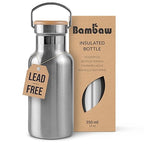 Bambaw 12 Oz Insulated Water Bottle  Travel Water Bottle  Water Bottle Stainless Steel  Metal Water Bottle  Small Water Bottle