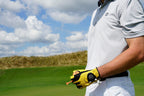 Zero Friction Male Men'S Compression-Fit Synthetic Golf Glove (2 Pack), Universal Fit Black/Yellow, One Size (Gl00111)