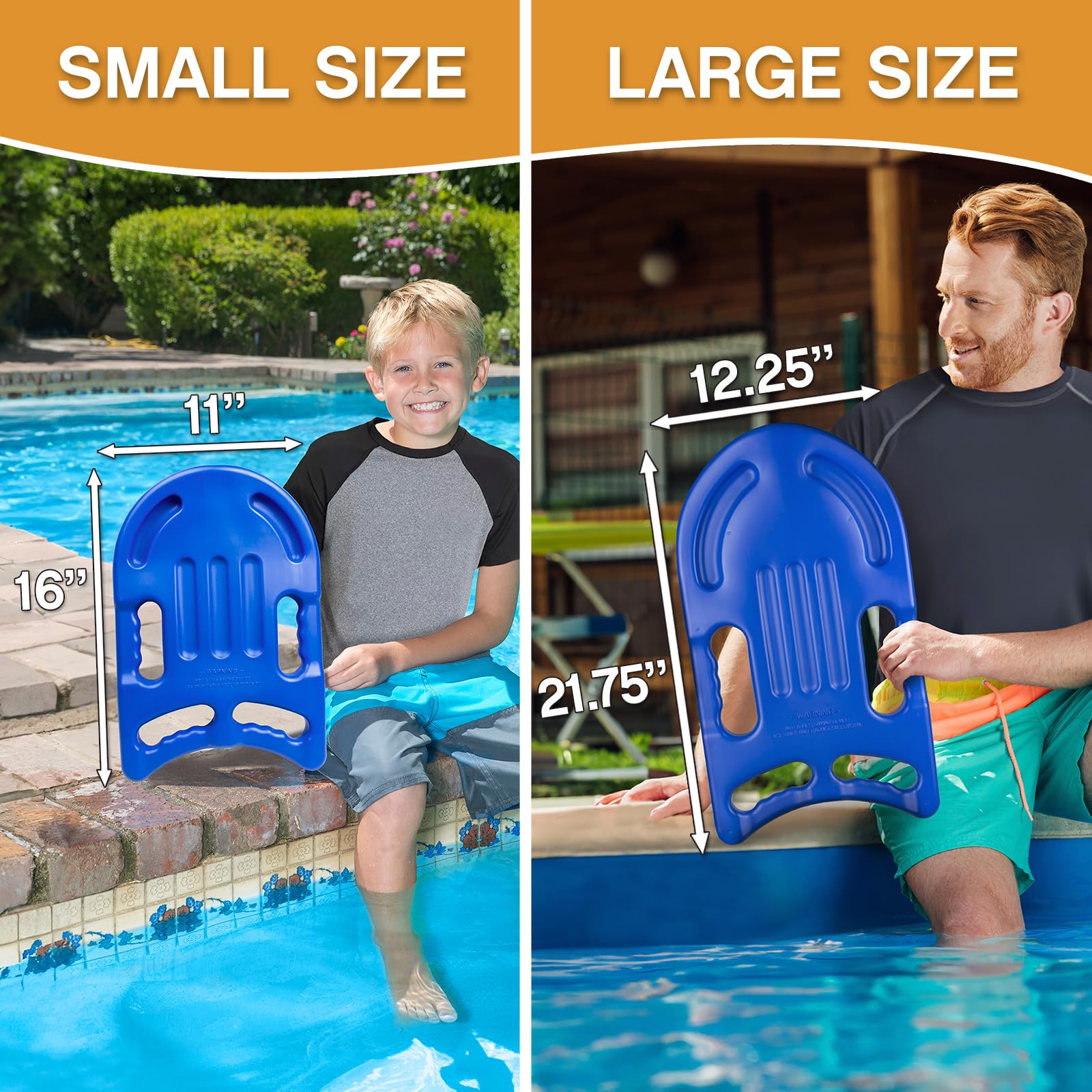 Poolmaster 50509 Advanced Kickboard Swim Trainer And Swim Aid, Small, Blue