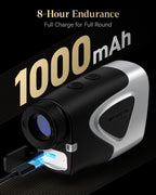 REDTIGER Range Finder Golf, 1200 Yards Golf Rangefinder with Slope, Light-Adaptive Display, 7X Magnification, Flag Lock Vibratio
