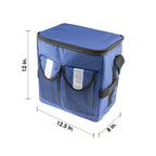 Reliant Outdoor Large Insulated Dark Blue Cooler Bag For Men And Women With Zipper Pockets, Perfect For Work, Beach, Camping, Hi