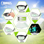 Combo Pack (100 Driver+100 Iron) Ultra-Thin Golf Impact Tape For Accurate Swing Analysis And Shot Feedback By Direct Impact Golf