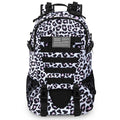 Jueachy Tactical Backpack For Women Men Hiking Day Pack Molle Military Rucksack Waterproof 30L Edc Bag With Usa Flag Patch Leopa