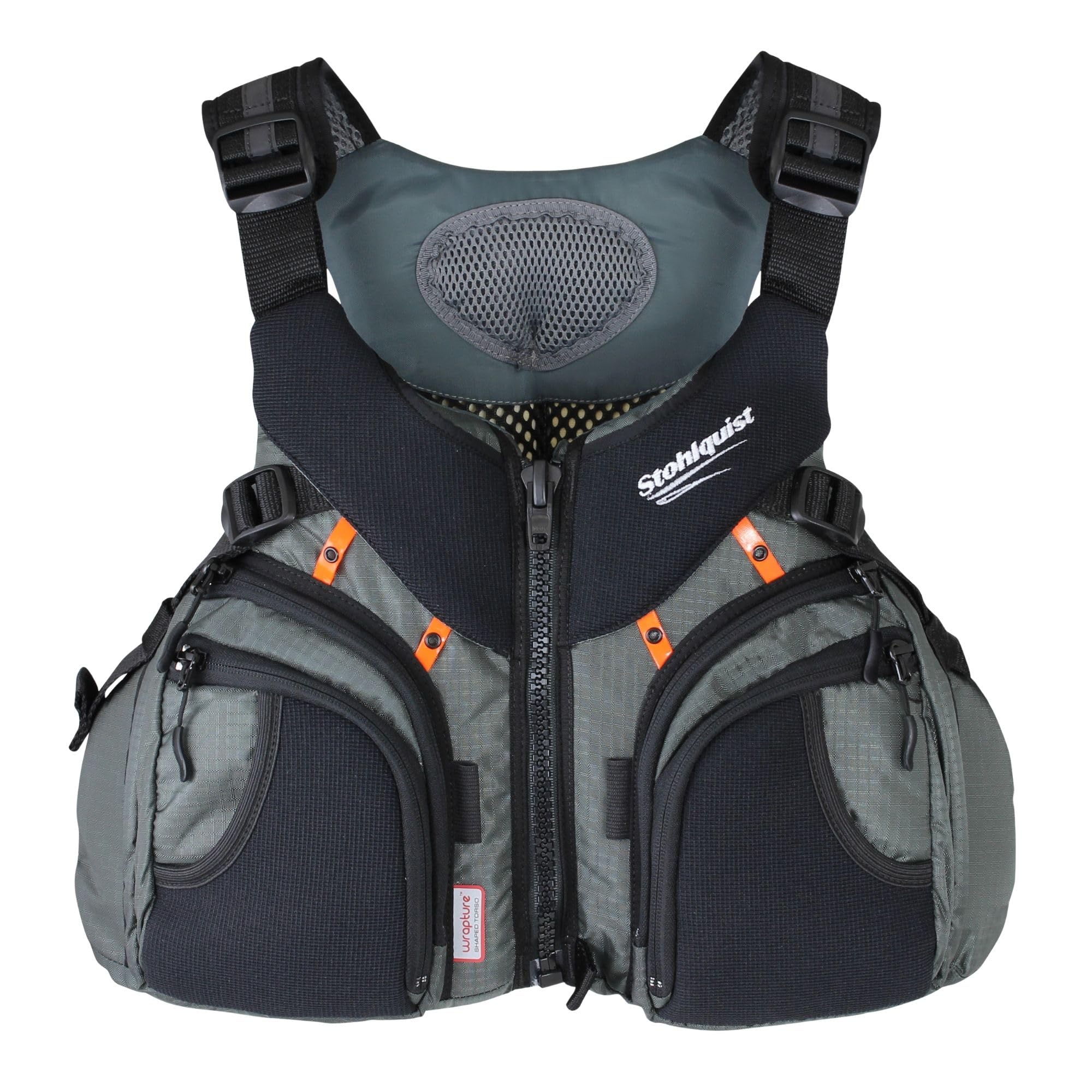 Stohlquist Keeper Fishing Lifejacket (Pfd)-Gray-M