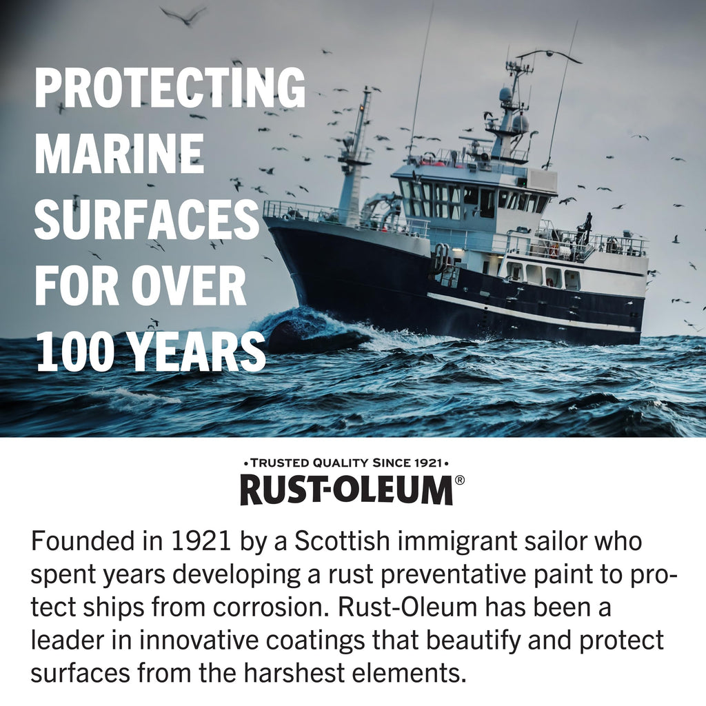 Rust-Oleum Available 207005 Marine Topside Enamel Paint, Battleship Gray, 1-Quart, 32 Fl Oz (Pack Of 1)(Packaging May Vary)