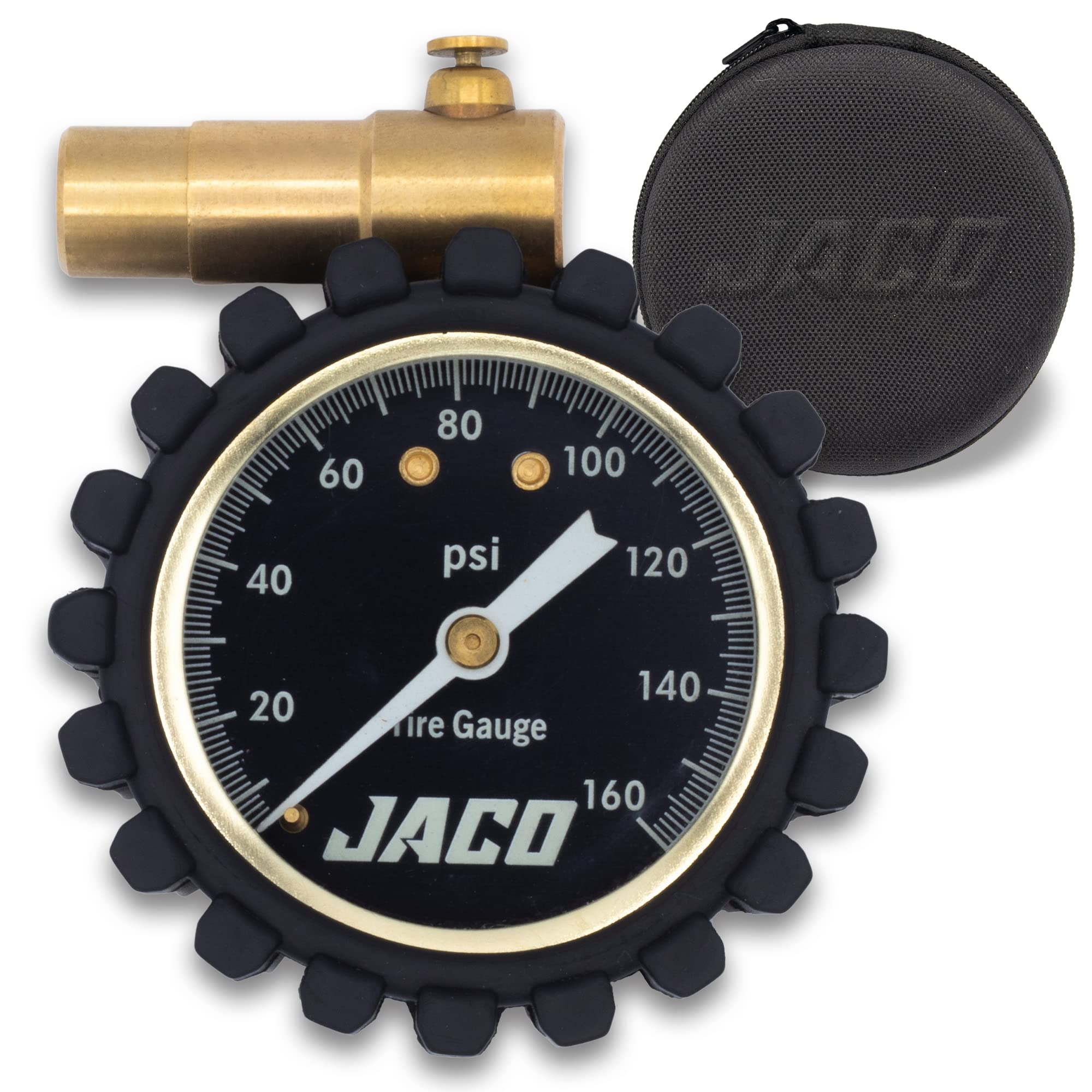 Jaco Rdx-160 Presta Tire Pressure Gauge For Bikes (10-160 Psi) | Road Bike & Bmx Series