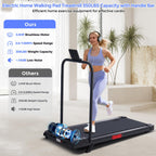 Electric Treadmills for Home with Incline, Walking Pad Treadmill with Handle Bar, 0.6-7.6MPH Portable Small Treadmills with Hand