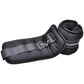 Signature Fitness Fully Adjustable Ankle Wrist Arm Leg Weights, 4 lbs each (8-lb pair), Black