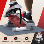 Mini Stepper & Stair Climber Machine - W/Resistance Bands Set - Built In Monitor By Nordic Lifting