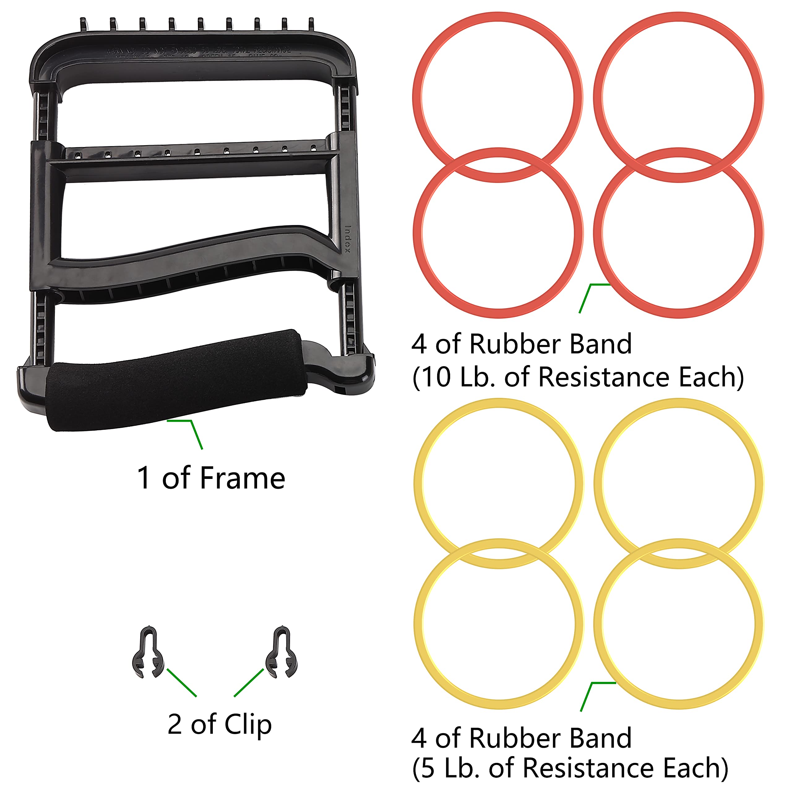 Ypcbynbs Hand Exerciser,Finger Exerciser And Hand Strengthener For Hands,Finger,Wrist,Forearms And Thumbs Therapy,Black