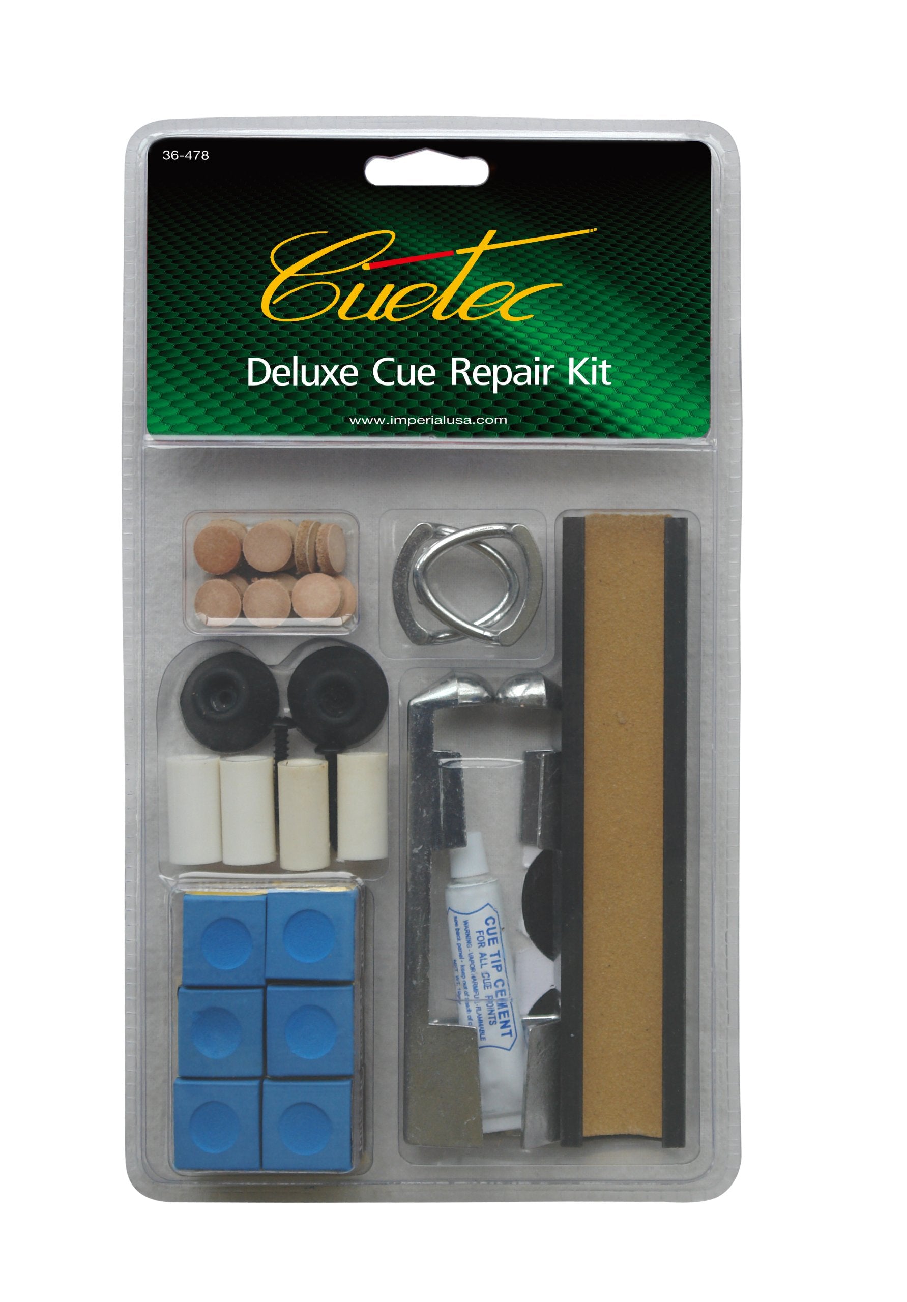 Cuetec Billiard/Pool Cue Accessory: Deluxe Billiard Cue Repair/Maintenance Kit