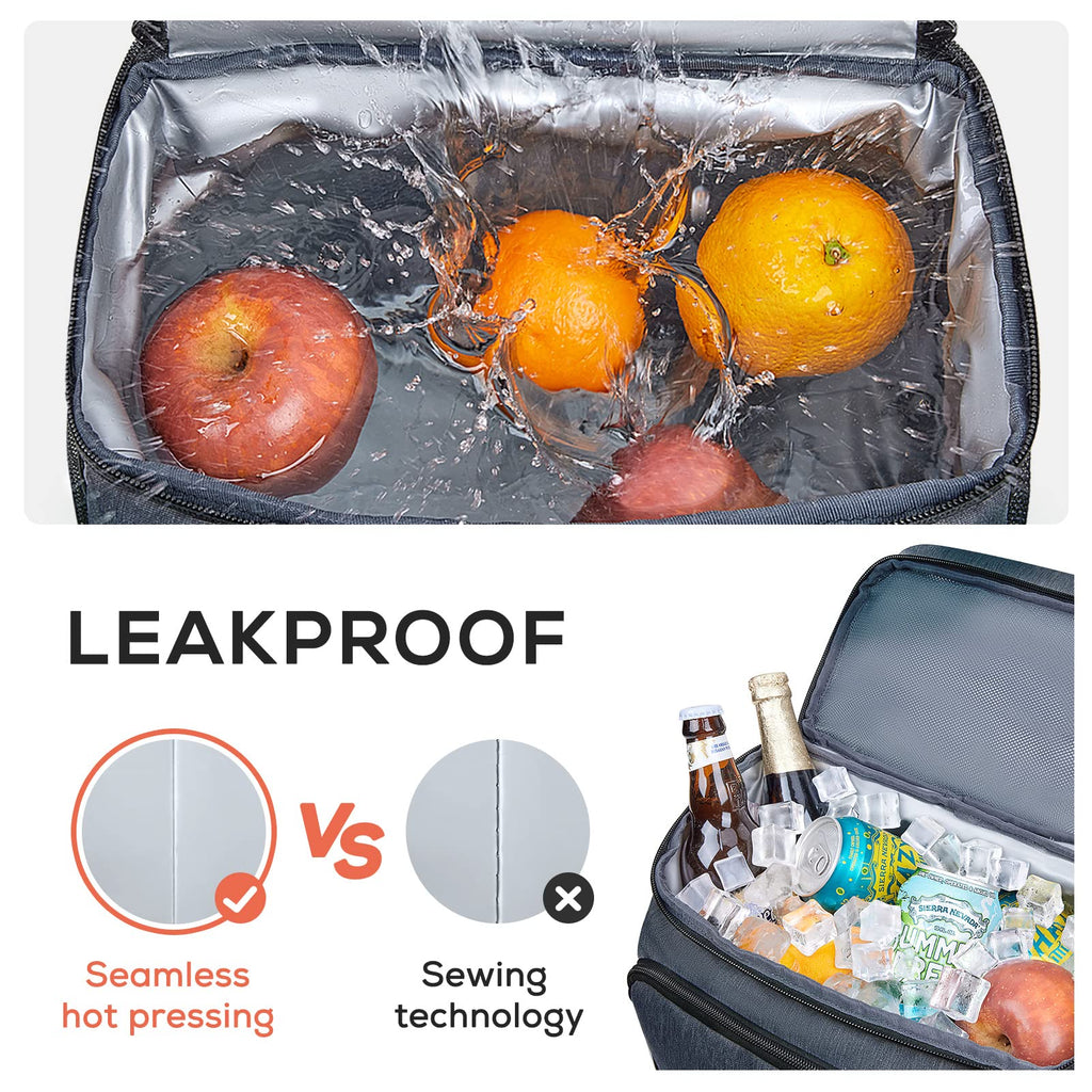 Tourit Backpack Cooler With Double Decks, Insulated Cooling Bag For Lunch,Waterproof Lightweight For Men To Camping, Picnic, Hik