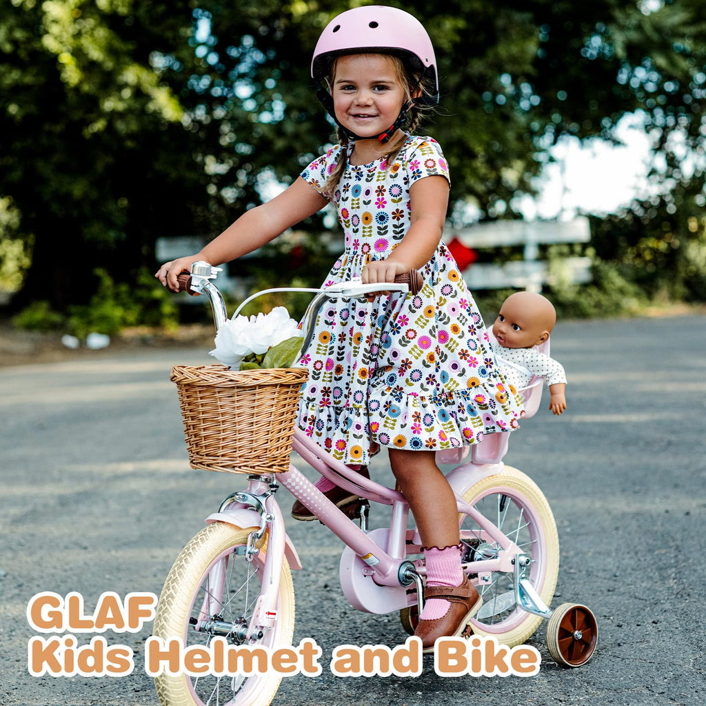 Glaf Toddler Helmet 2-4 Years Kids Bike Helmets for 8-14 Years Old Baby Girls Boys Multi-Sport Helmet Adjustable Skateboard Bicy
