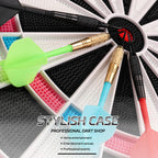 Cyeelife Darts Plastic Tip,Soft Tip Darts Set,12 Pcs 18 Gram With 50 Extra Dart Tips For Electronic Dartboard