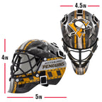 Franklin Sports Nhl Pittsburgh Penguins Mini Hockey Goalie Mask With Case - Collectible Goalie Mask With Official Nhl Logos And