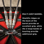 Viper Silver Thunder Soft Tip Darts, 2 Knurled Bands, 18 Grams
