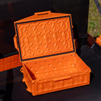 Yakattack Tracpak Stackable Storage Box - Yakattack Orange | Kayak Fishing Gear Storage | Fits Geartrac & Mightymount | Kayak Ac