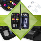 Goburos Golf Glove Holder, Golf Glove Case With A Pair Of Golf Gloves Stretcher With Hook, Protective Golf Accessory Case For Te