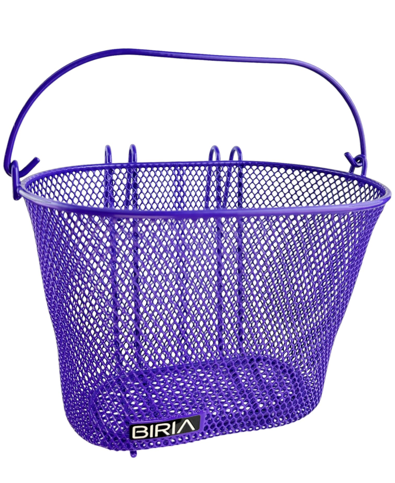 Basket with Hooks Purple, Front, Removable, Children Wire mesh Small Kids Bicycle Basket, NEW, Purple by Biria