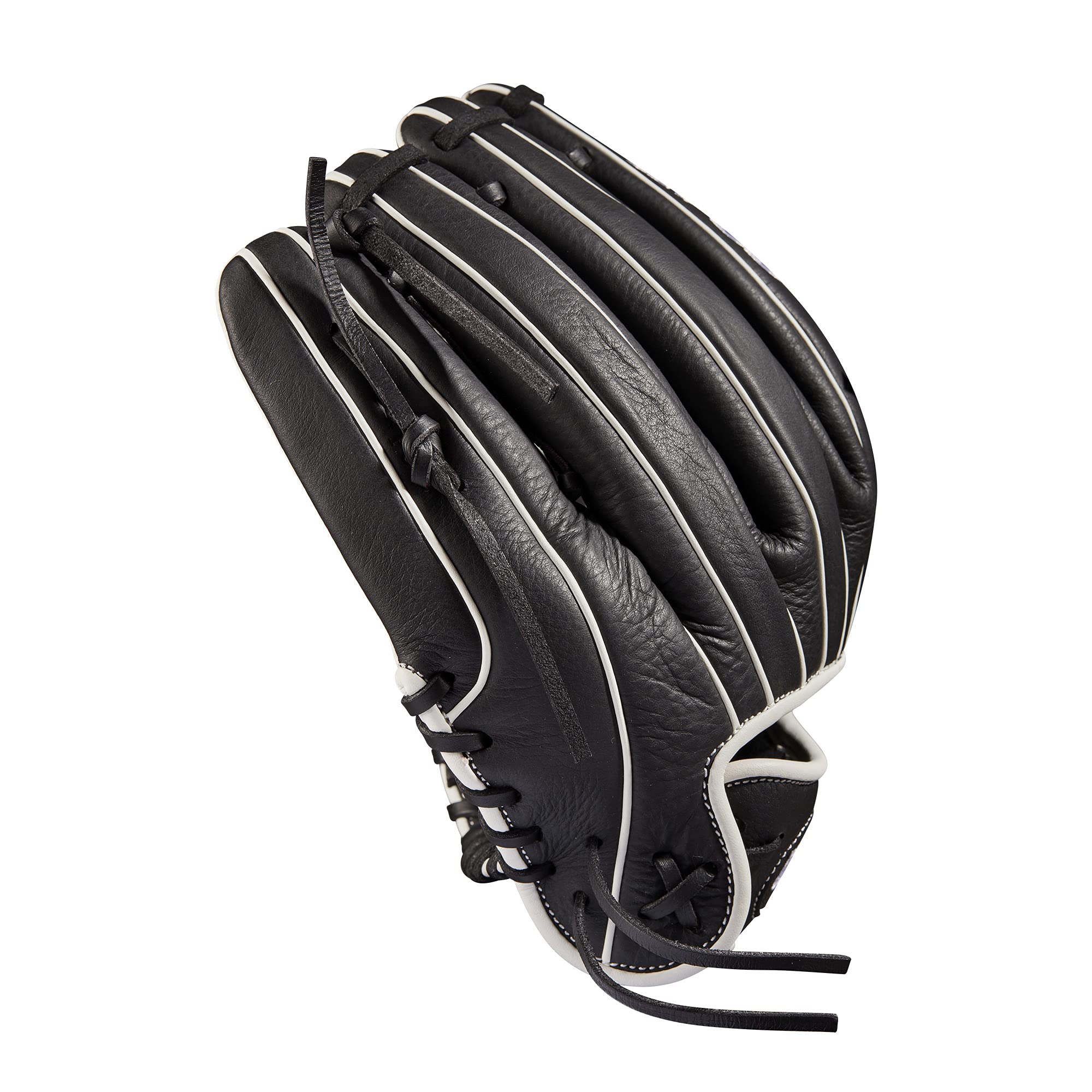 Wilson 2022 A700 12'' Fastpitch Infield Glove - Right Hand Throw, Black/White