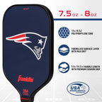 Franklin Sports Nfl New England Patriots Pickleball Paddle - Pickleball X - Polypropylene Core, Team Logo - Nfl Official License