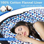 Bisinna Flannel Xl Sleeping Bag(630Gms) For Adults Warm & Cold Weather Sleeping Bag 3-4 Season With 100% Cotton Lining Large Sle