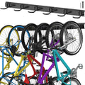 TORACK Bike Storage Rack, 6 Bike Rack Wall Mount Home and Garage Organizer, Vertical Bicycles Hanger Hooks for Indoor Space Savi