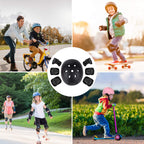 WayEee Kids Bike Helmet Set Skateboard Knee Pads, Helmet Pad Set Protective Gear Set, Adjustable for Girls Kids 3-10 Helmet Elbo