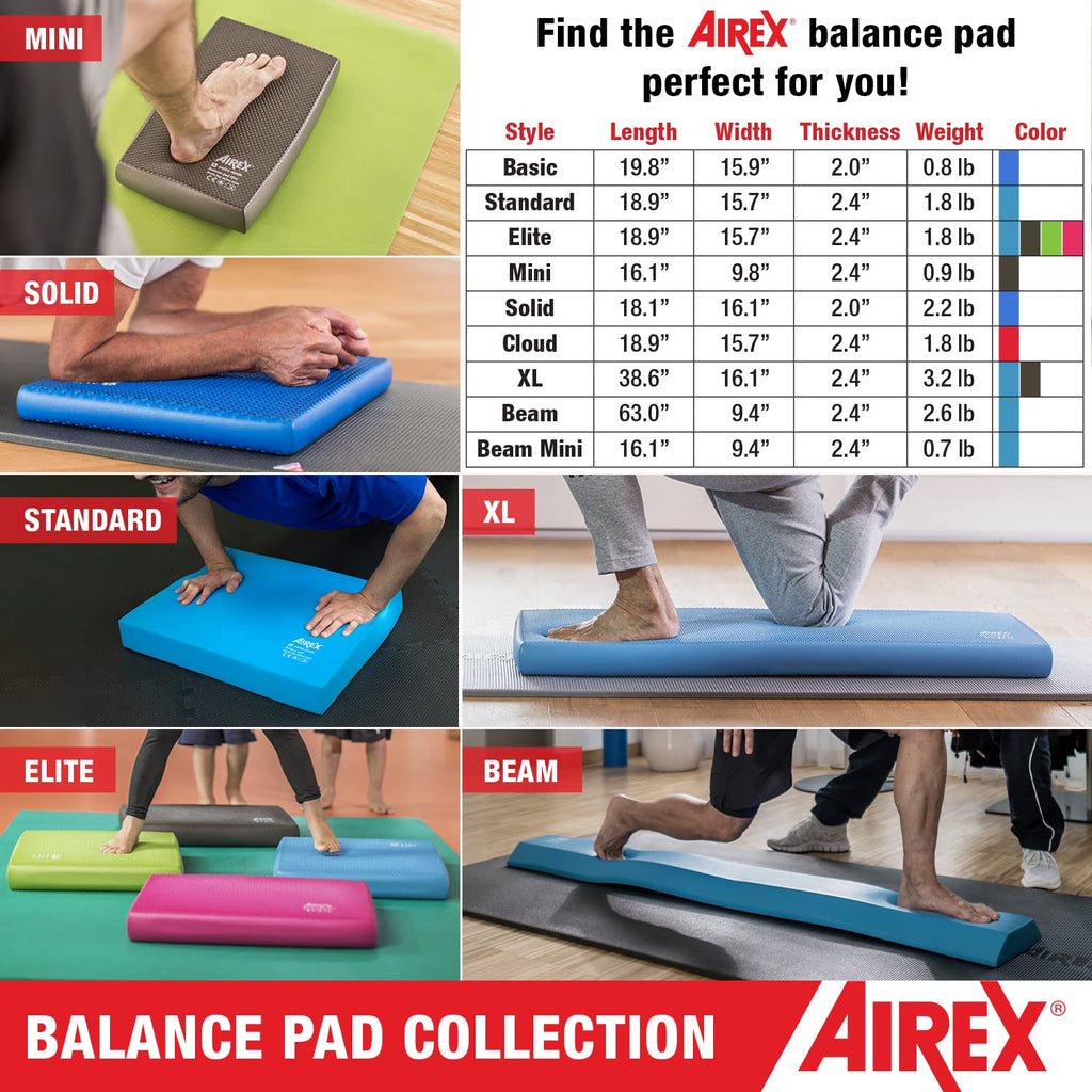 Airex Balance Pad Basic - Stability Trainer For Balance, Stretching, Physical Therapy, Exercise, Mobility, Rehabilitation And Co