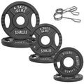 Fitvids 2 Inch Olympic Barbell Weight Plates Set, 35 LB(2.5-10 LB) Barbell Weight Set for Home Gym Strength Training, Double-gri