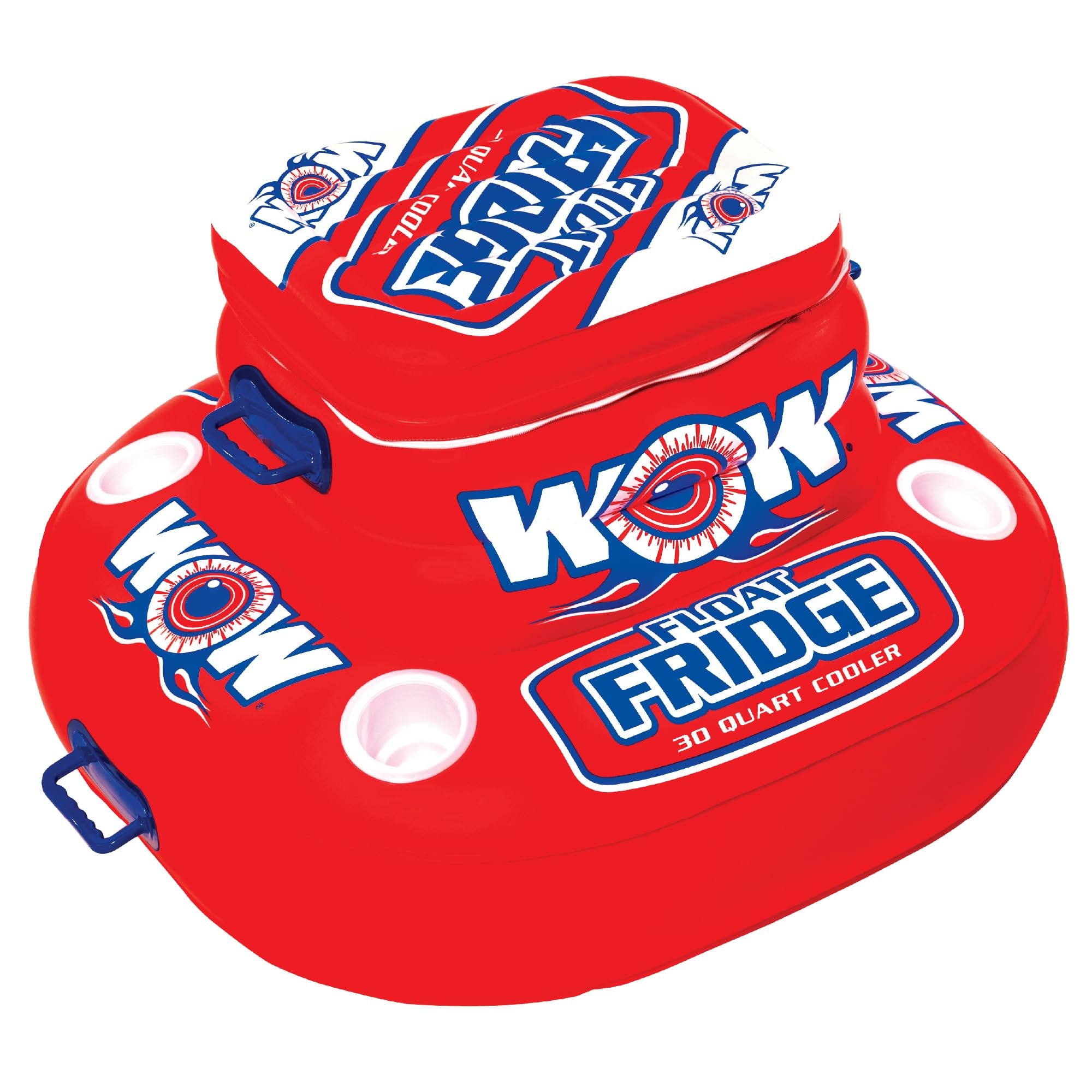 Wow World Of Watersports Float Fridge 30 Can Capacity Inflatable Cooler, 11-2000