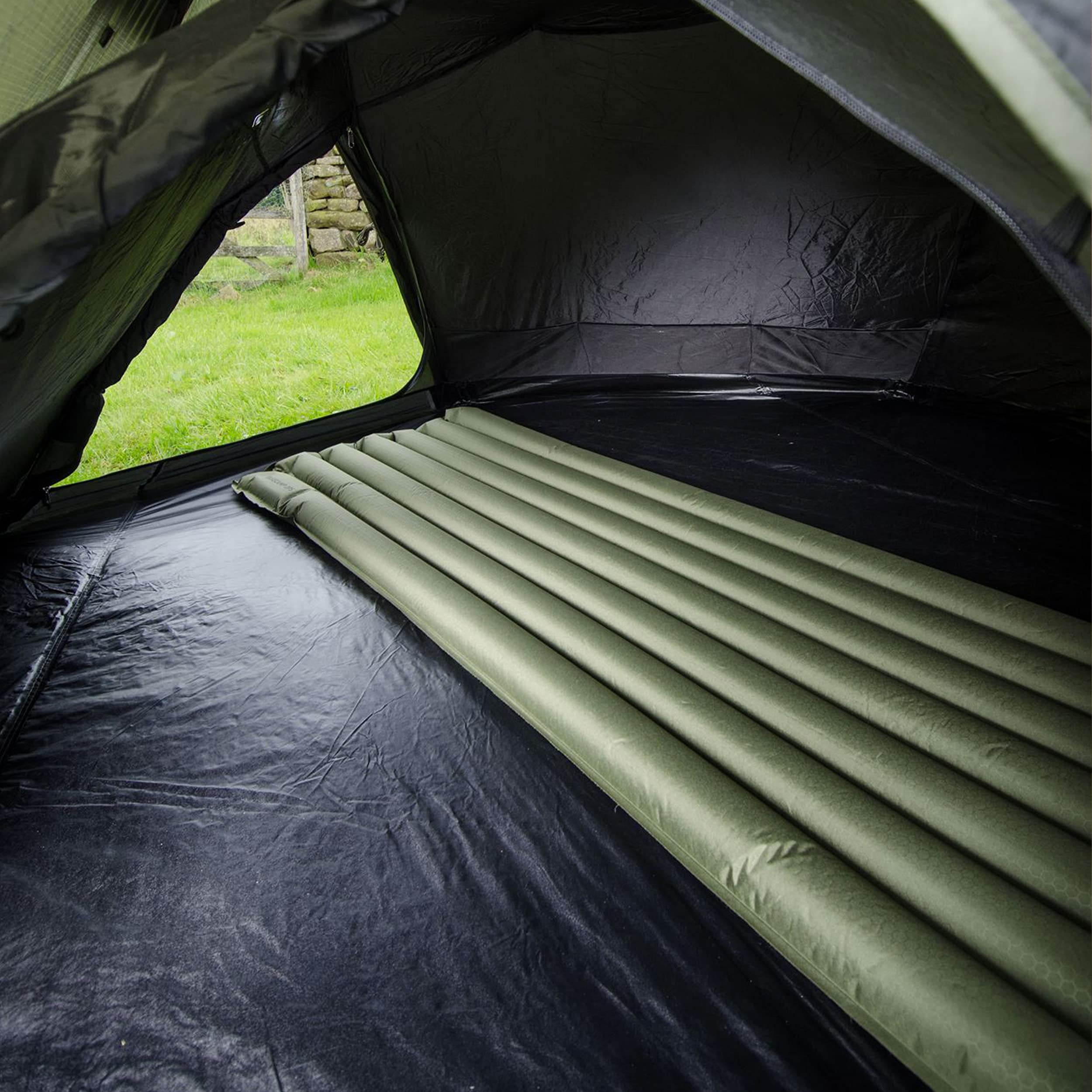 Snugpak Basecamp Ops Air Mat With Built In Foot Pump And Non-Slip Bottom, Coyote