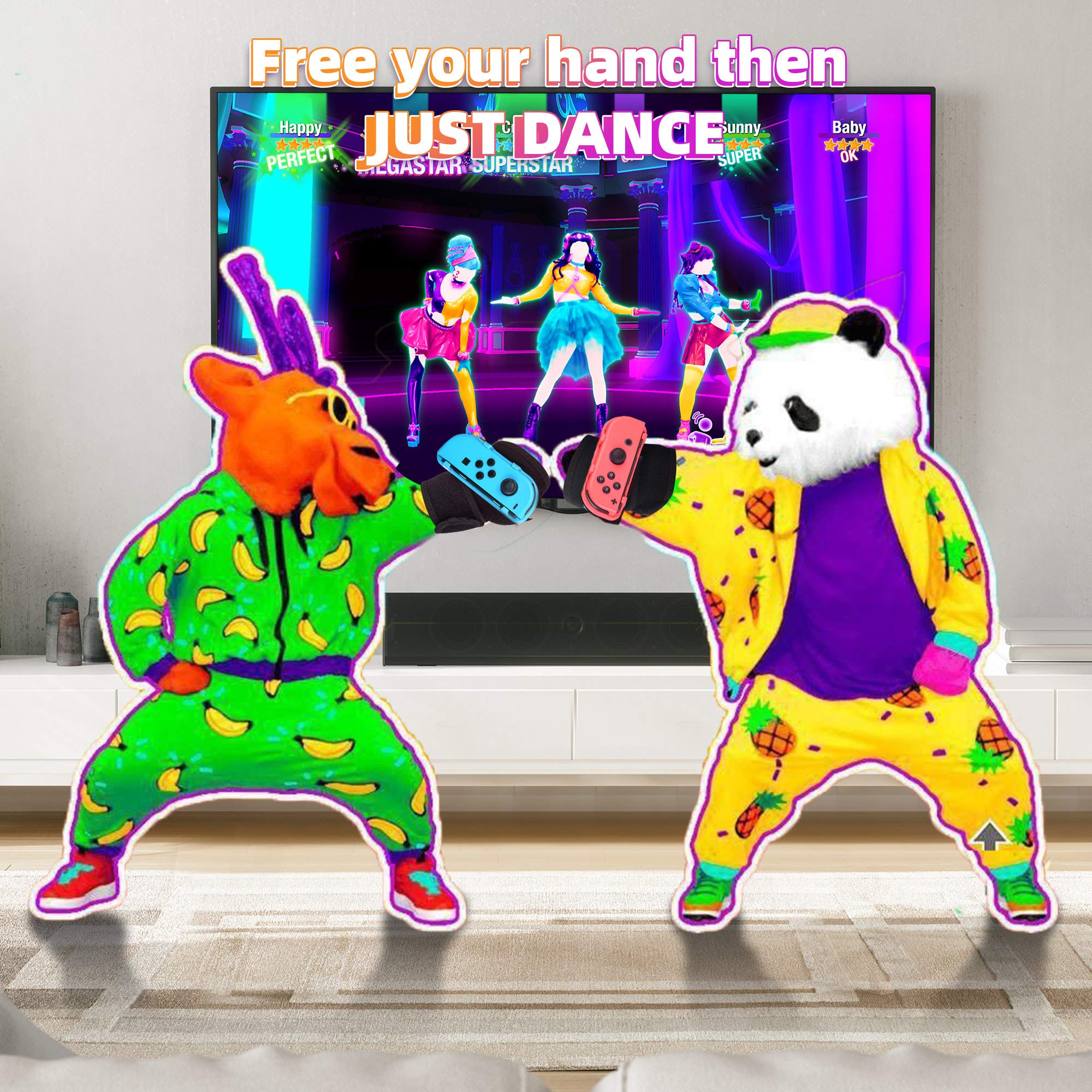 2023 Switch Just Dance Strap,Leyusmart Dance Gift, Just Dance Wristband Strap For Nintendo Switch Just Dance 2022 2021 2020 2019
