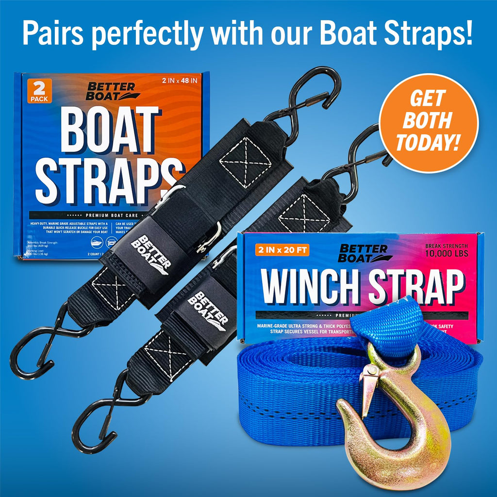 Boat Trailer Winch Strap With Hook Bow Boat Winch Strap Replacement For Hand Crank Trailer Heavy Duty Winch Strap With Hook Towi