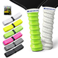 KOEYUELEN 6-Pack Pickleball Paddle Grip Tape, Rainbow Colors, Ribbed Non-Slip Racquet Overgrip, Moisture Control Shock-Absorbent