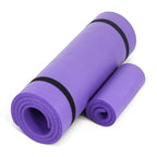 Cap High Density Exercise Yoga Mat With Strap And Knee Pad 71''X24''X1/2'' Purple